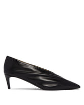 Black Leather Miriam Pumps | PDP | Antonia