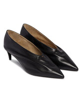 Black Leather Miriam Pumps | PDP | Antonia