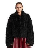 Black Shearling Jacket | PDP | Antonia