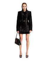 Black Aurea Shearling Coat | PDP | Antonia