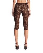 Brown Lace Capri Leggings | PDP | Antonia