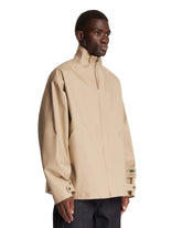Mackintosh x Lacoste Beige Waterproof Cotton Jacket | PDP | Antonia