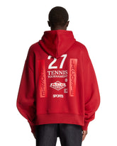 Red Runway Print Hoodie | PDP | Antonia