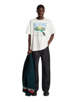 White Runway Tennis Print T-Shirt | PDP | Antonia