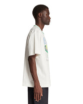 White Runway Tennis Print T-Shirt | PDP | Antonia