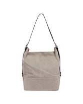 Beige Belted Canvas Bag | PDP | Antonia