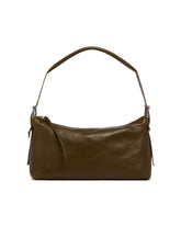 Brown Belted Baguette Bag | PDP | Antonia