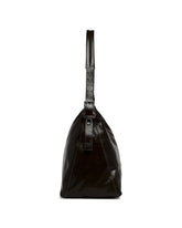 Dark Chocolate Brown Belted Hobo Bag | PDP | Antonia