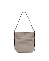 Borsa Belted In Canvas Beige | PDP | Antonia
