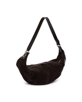 Brown Quiver Clip Suede Bag | PDP | Antonia