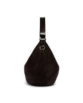 Brown Quiver Clip Suede Bag | PDP | Antonia