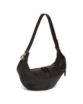 Brown Leather Quiver Clip Bag | PDP | Antonia