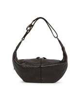 Brown Leather Quiver Clip Bag | PDP | Antonia