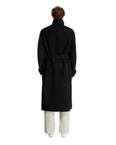 Black Wool Wrap Coat | PDP | Antonia