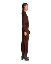 Brown Wool Midi Dress | PDP | Antonia