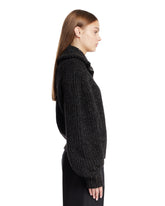 Cardigan Con Zip Grigio | PDP | Antonia