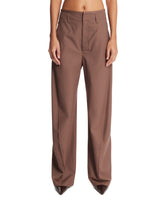 Brown Wool Trousers | PDP | Antonia