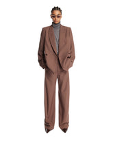 Brown Wool Trousers | PDP | Antonia