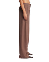 Pantaloni In Lana Marroni | PDP | Antonia