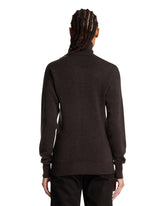 Brown Wool Buttoned Sweater | PDP | Antonia