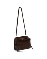 Borsa Amazona 180 Media in Suede Marrone | PDP | Antonia