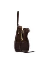 Borsa Amazona 180 Media in Suede Marrone | PDP | Antonia