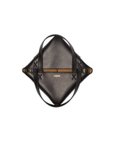 Black Small Large Puzzle Fold Tote | PDP | Antonia