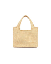 Beige Font Tote Small | PDP | Antonia