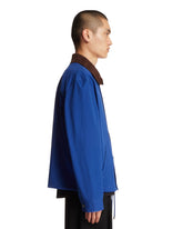 Blue Cotton Workwear Jacket | PDP | Antonia