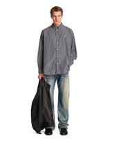 Camicia In Cotone A Quadri Nera | PDP | Antonia