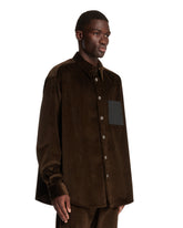 Brown Cotton Velvet Shirt-Jacket | PDP | Antonia