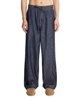 Blue Denim Anagram Pants | PDP | Antonia