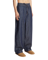 Blue Denim Anagram Pants | PDP | Antonia