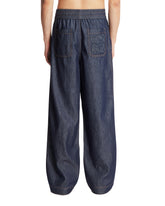 Blue Denim Anagram Pants | PDP | Antonia