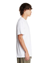 White Cotton T-Shirt with Anagram Logo | PDP | Antonia
