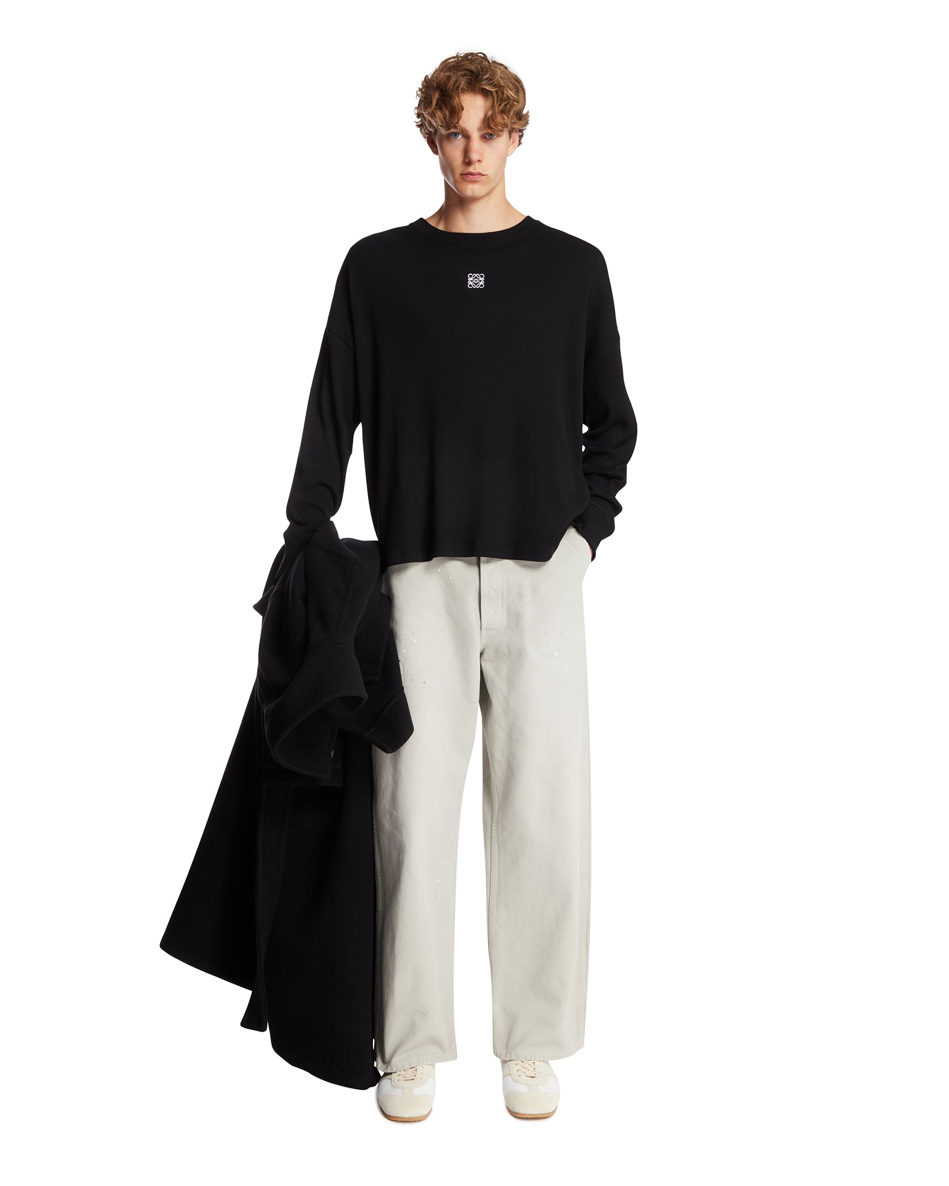 Black Anagram Long-Sleeve T-Shirt | LOEWE - Antonia