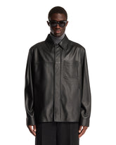Black Leather Overshirt | PDP | Antonia