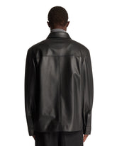 Black Leather Overshirt | PDP | Antonia