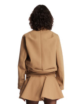 Beige Oversized Utility Jacket | PDP | Antonia