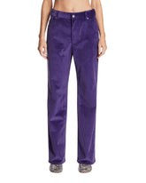 Purple Cotton Corduroy Trousers | PDP | Antonia