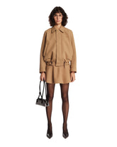 Beige Cotton Miniskirt | PDP | Antonia