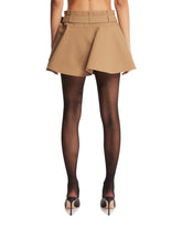 Beige Cotton Miniskirt | PDP | Antonia