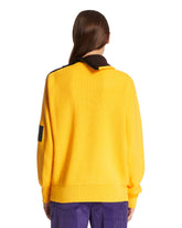 Yellow Wool Zip Sweater | PDP | Antonia