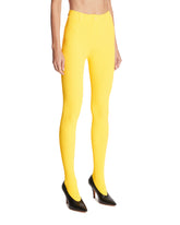 Yellow Viscose Blend Leggings | PDP | Antonia