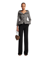 Blazer Scultoreo In Lana Grigio | PDP | Antonia