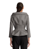Blazer Scultoreo In Lana Grigio | PDP | Antonia
