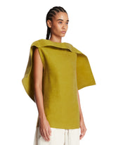 Top In Seta Drappeggiato Verde | PDP | Antonia