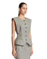 Gray Wool Top | PDP | Antonia