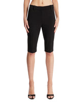 Black Viscose Bermuda Shorts | PDP | Antonia