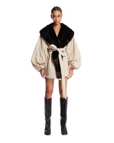 Beige Belted Jacket | PDP | Antonia